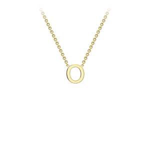 9k Yellow Gold 'O' Initial Letter Necklace