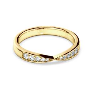 Bespoke Wedding Rings: Diamond Tapered Wedding Ring