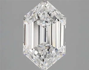 All: 2.46ct Hexagonal Lab Grown Diamond (Colour D, Clarity VVS2, IGI Certified)