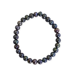 All: Peacock Fresh Water Pearl Stretch Bracelet