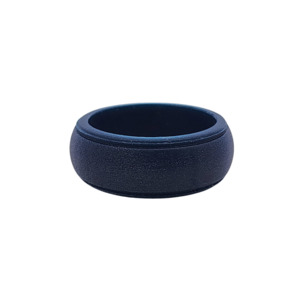 Mens Wedding Bands: Midnight Ridge Silicone Band