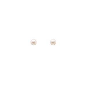 Sterling Silver 'Luna' 6mm Pearl Stud Earrings