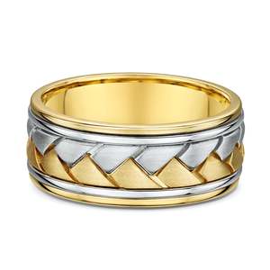 All: Two-Tone Braided Wedding Ring
