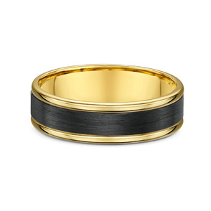 All: Gold & Black Carbon Fibre Wedding Band