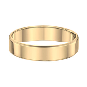 Flat Bevel Wedding Band