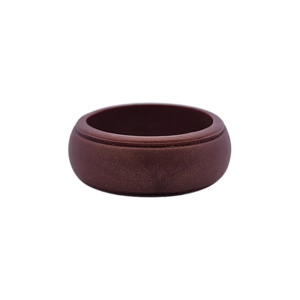 Mens Wedding Bands: Espresso Ridge Silicone Band