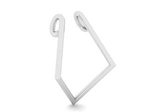 Sterling Silver 'Geo' Ring Holder Pndant