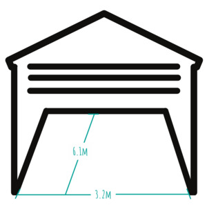 Products: "Standard Sized" Single Garage (19.5m2)