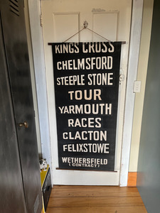 Original English Bus / Coach Destination Blind The Vintage Room