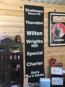 Original Wellington Bus Blind The Vintage Room