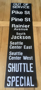 Vintage Trolley Bus Blind Section , Seattle USA The Vintage Room