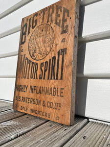 NZ Big Tree Oil Box End Panel The Vintage Room