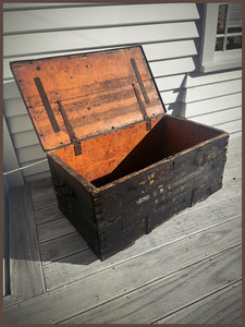 WW1 Antique Armourers Chest The Vintage Room