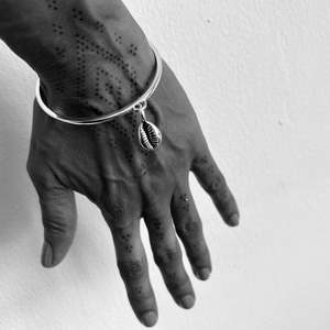 Cowrie Divine single shell bangle/ made to order