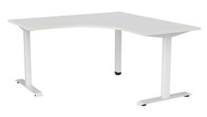 Corner Desks: Haven Fixed Workstation Corner Desk