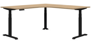 Corner Desks: Summit II Electric Workstation