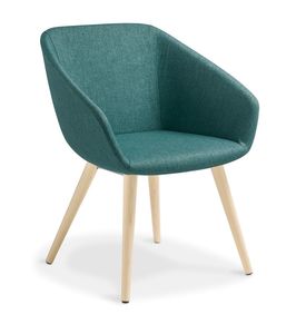 Visitor Chairs: Barker with Timber Legs