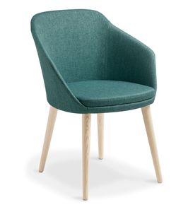 Visitor Chairs: Amelia with Timber Legs