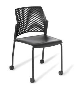 Visitor Chairs: Punch 4-Leg on Castors Chair