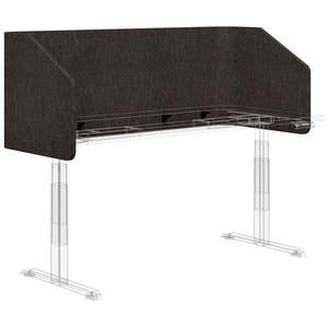Desk Screens: Sonic Acoustic Fabric Angled Wrap Around Screen 700D