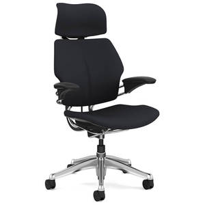 Ergonomic Chairs: Freedom Headrest Leather Black
