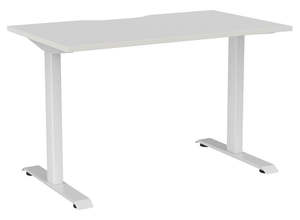 Haven Fixed Single Sided Desk - Scallop