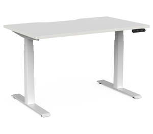 Velocity 3 Column Electric Desk Scallop