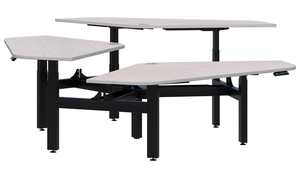 Featured Desks: Summit II Electric 120 Rotor 3 Pod Desk