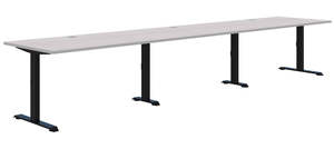 Shared Desks: Summit II Fixed Height Inline 3 Pod Desk
