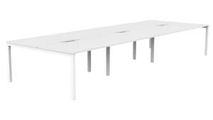 Cubit Double Sided Desk 6 Person