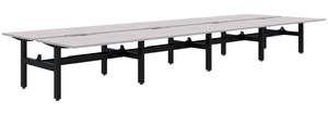 Shared Desks: Summit II Fixed Height Back-to-Back 8 Pod Desk