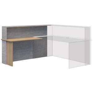 Reception Desks: Block Reception LH Return