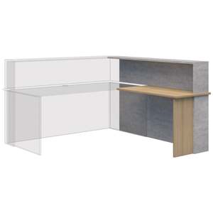 Reception Desks: Block Reception RH Return