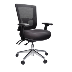 Heavy Duty Chairs: Buro Metro II 24/7 with Aluminum Base