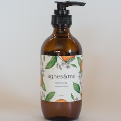 Luxury Bath Oil: Body Oil For Glowing Skin with Orange and Hemp 200mls