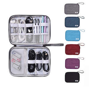 Smart Travel Accessories: Electronics Organiser Travel Case – Compact Cable & Tech Accessories Bag with SD Card Slots