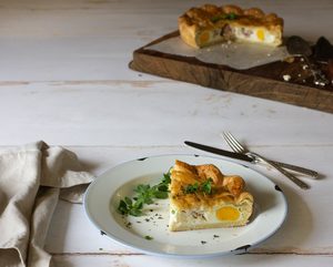 Products: Artisan free range Large egg and bacon pies – Whole Egg