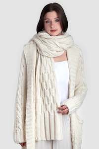Scarves: Alpaca Wool Blend Oversized Scarf