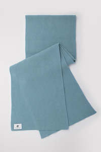 Scarves: Nimbus Possum, Merino and Silk Ribbed Scarf