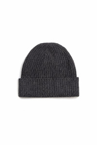 Accessories: Cashmere Fisherman Rib Beanie