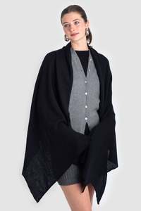 Travel Wraps: Cashmere Raw Edge Travel Wrap