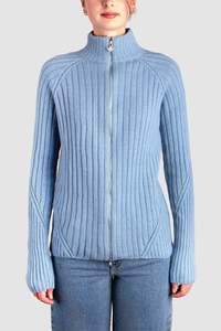 Nimbus Knitwear: Womens Nimbus Ribbed Full Zip Jacket