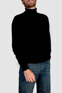 Mens Cashmere Roll Neck Jumper
