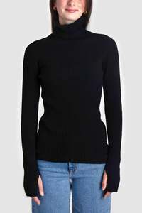 Womens Turtle Neck Cashmere Skivvy