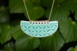 Aho Uku: Rangiātea Whakakai (Pendant), Teal PREORDER