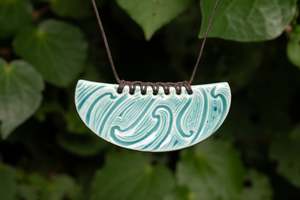 Puhoro Whakakai (Pendant), Pukaki Teal PREORDER