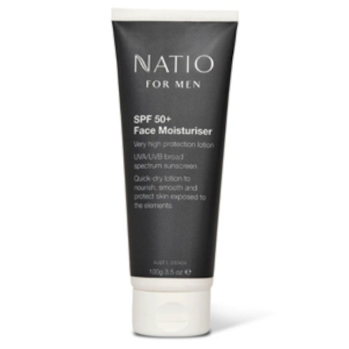 Beauty Natio Cosmetics Skincare: NATIO Men SPF50 Face Moisturiser
