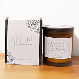 Scented Candles Nz: Balancing Rose & Geranium Soy Candle