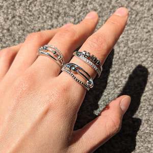 Under 100: Best Seller Fidget Bead Rings Trio