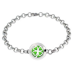 Aromatherapy Bracelet Nz: Lucky Clover Aromatherapy Diffuser Bracelet